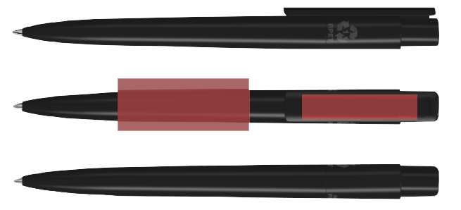 UMA-0-2250 RECYCLED PET PEN PRO Druckbereiche