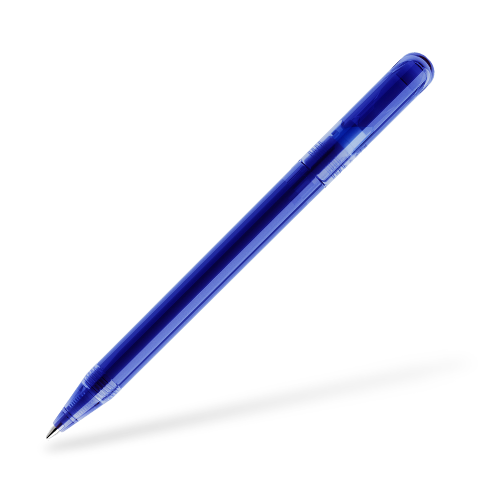 DS3 Transparent Kugelschreiber Frontansicht Blau T50