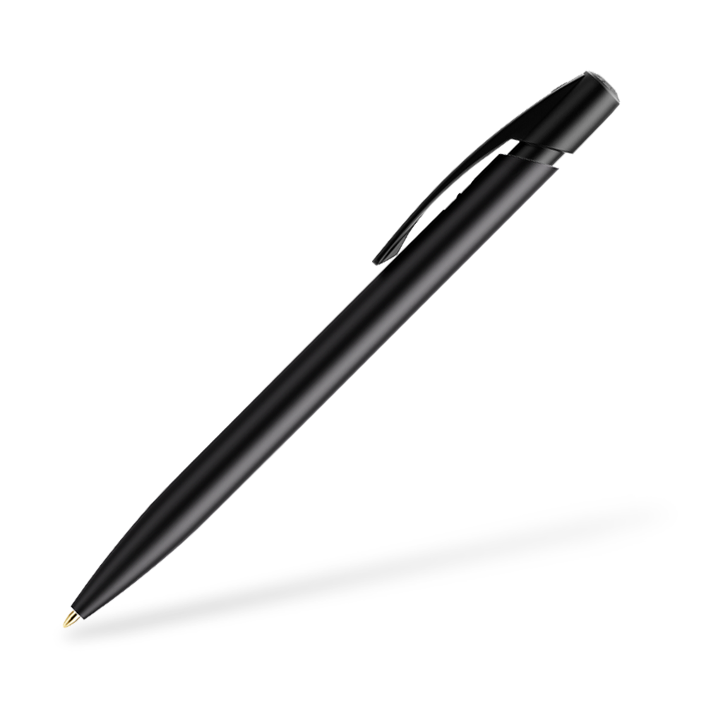 BIC Media Clic Druckkugelschreiber Schwarz Clipansicht 90°