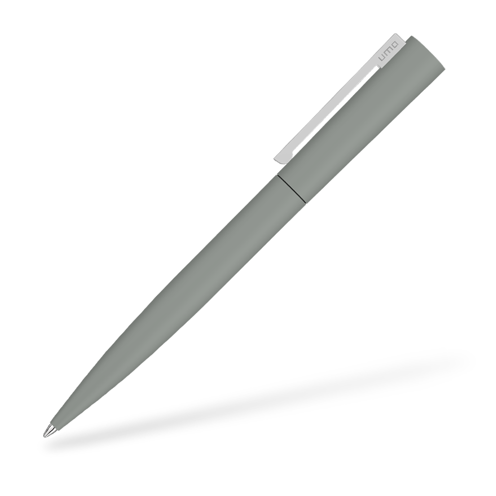 UMA 0-9610-GUM BRUSH GUM Softtouch Kugelschreiber Grau Seitenansicht