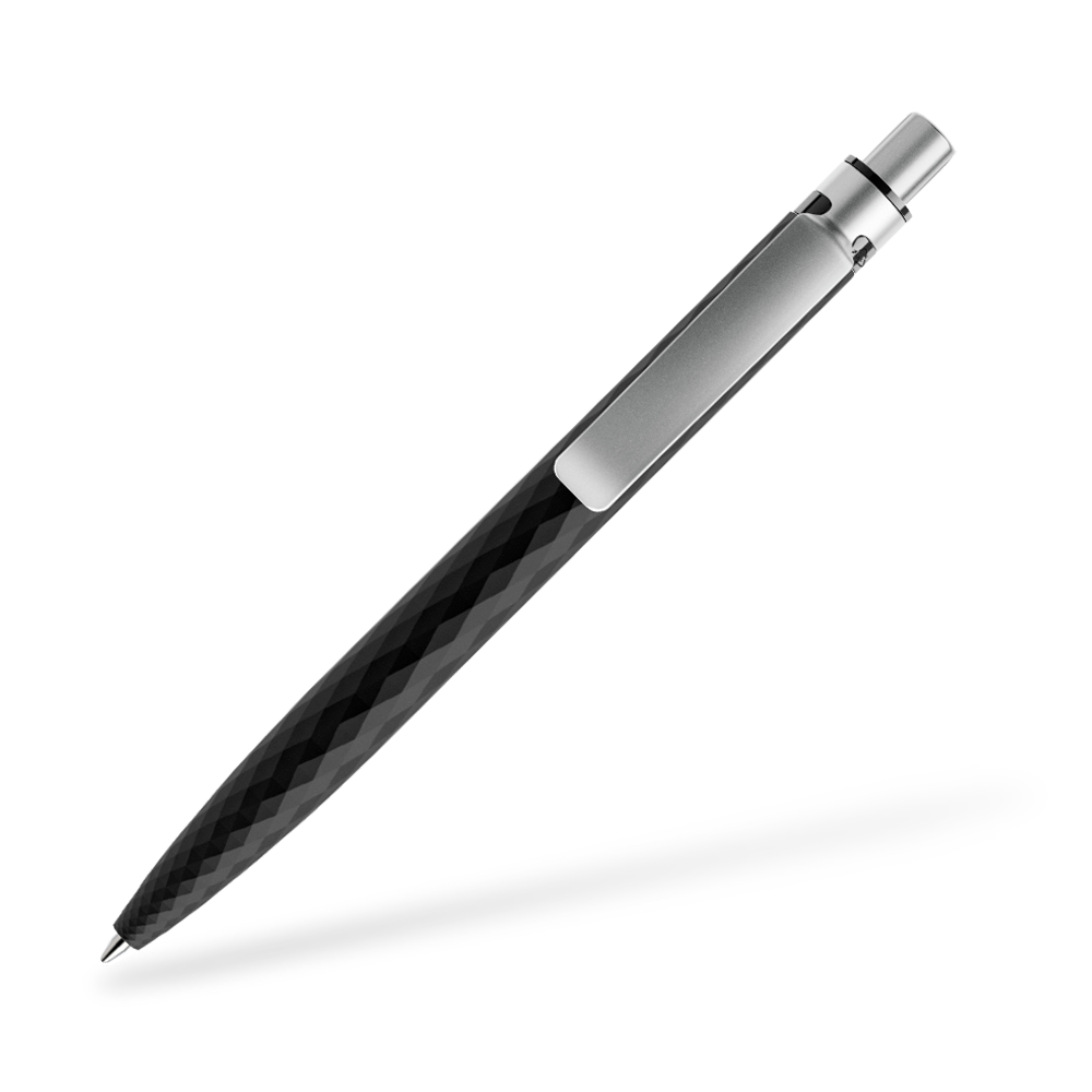 prodir QS01 Stone Kugelschreiber Metallclip Clipansicht Carbon Q80