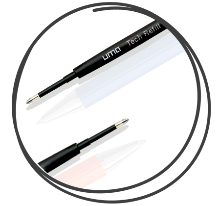 0-9733-GUM UMA PYRA GUM Kugelschreiber Mine