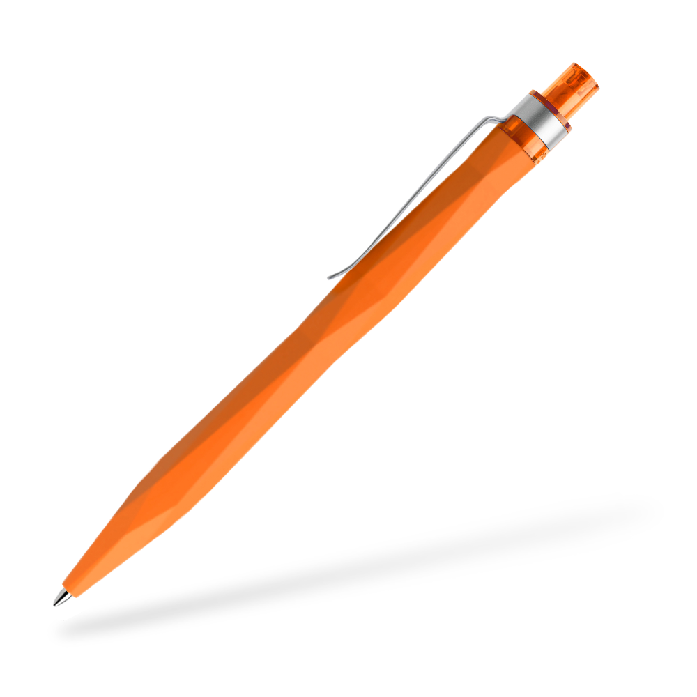 prodir QS20 Kugelschreiber Softtouch Metallclip Seitenansicht Orange R10