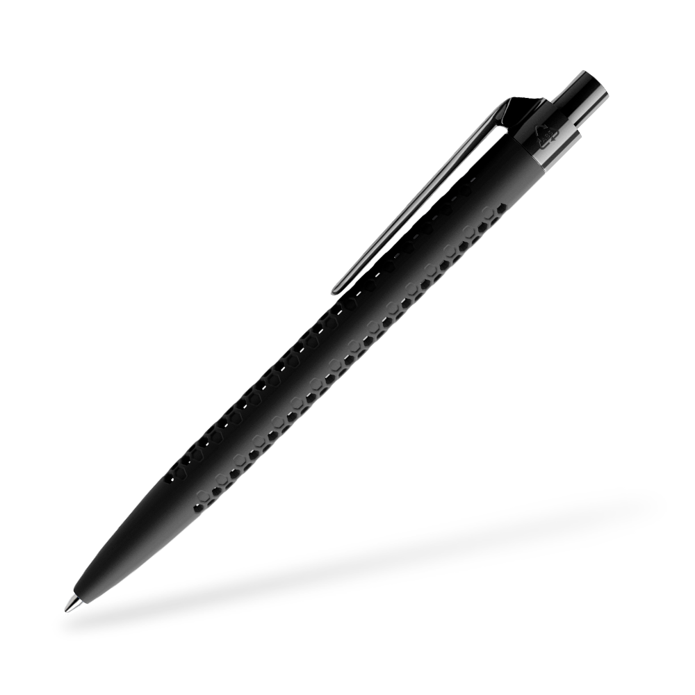 prodir QS40 Air Kugelschreiber Softtouch Seitenansicht Schwarz R75