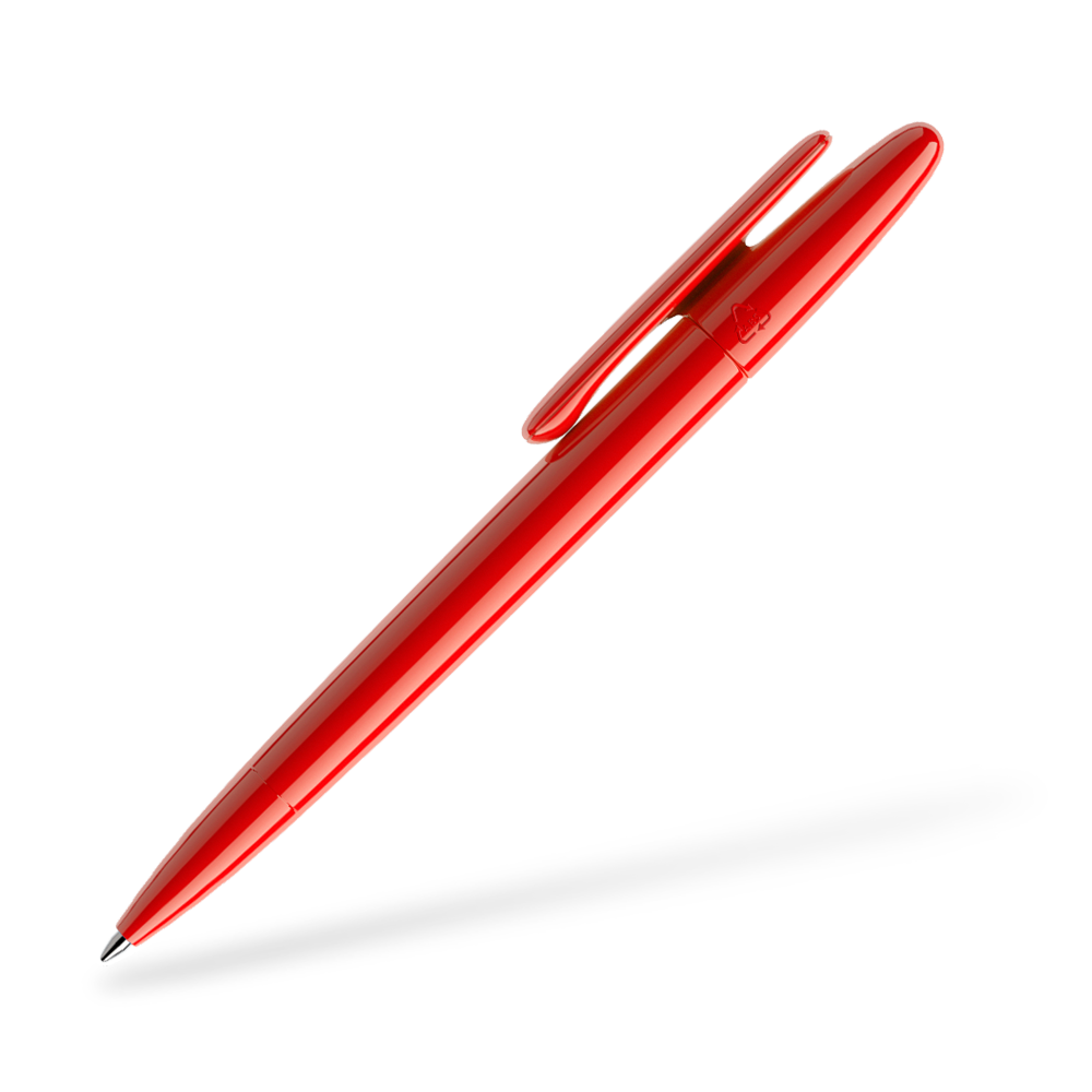 prodir DS5 poliert Kugelschreiber Seitenansicht Rot P20