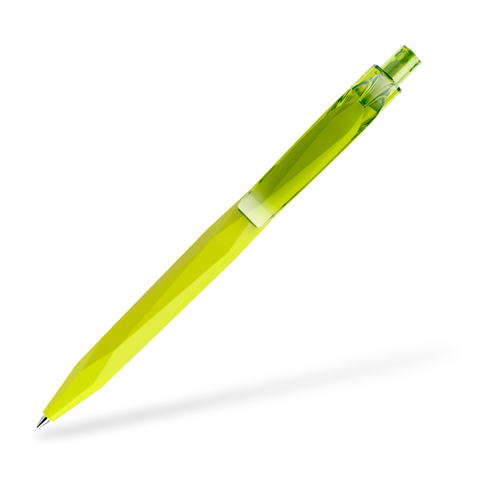 prodir QS20 Softtouch Kugelschreiber Clipansicht Gelbgrün R66