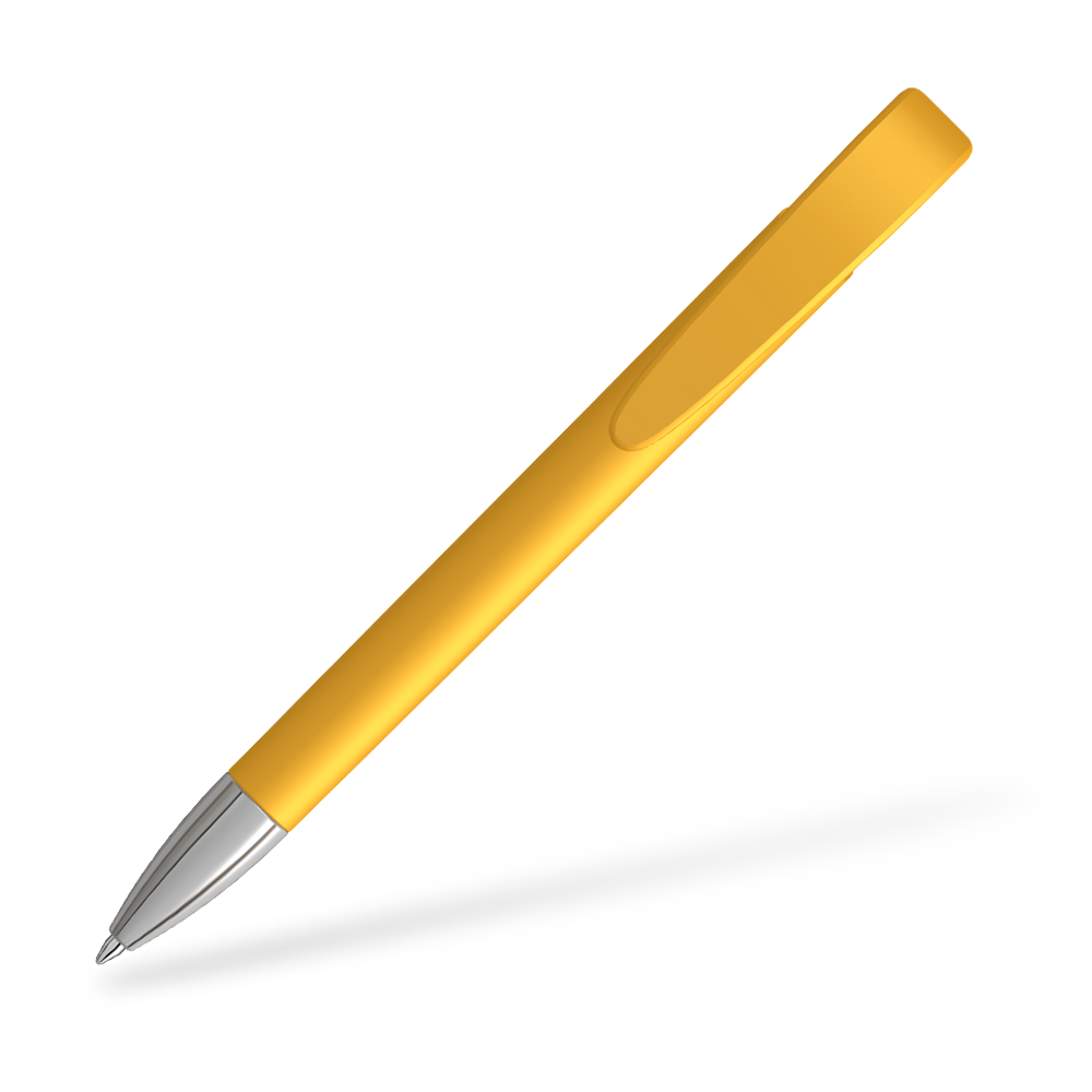 UMA YES F SI 0-0092-F-SI Kugelschreiber Clipansicht Ocker