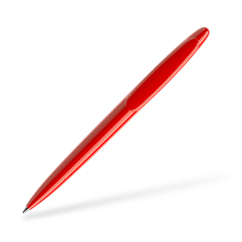prodir DS5 poliert Kugelschreiber Clipansicht Rot P20