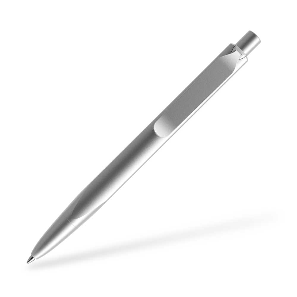 MS8 Aluminium Kugelschreiber Clipansicht Silver S70