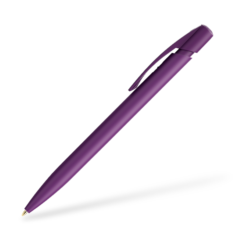BIC Media Clic Druckkugelschreiber Lila Clipansicht 90°