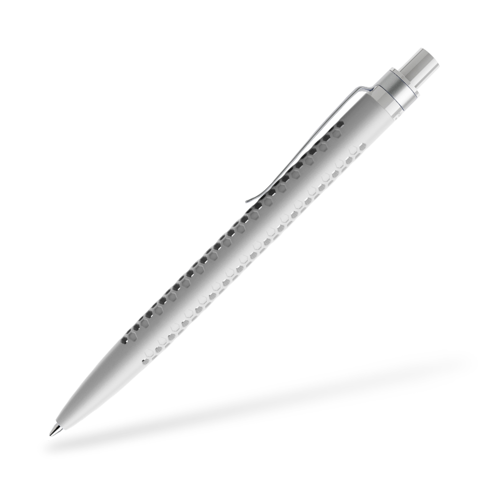 prodir QS40 Air Kugelschreiber Matt Metallclip Seitenansicht Grau M77