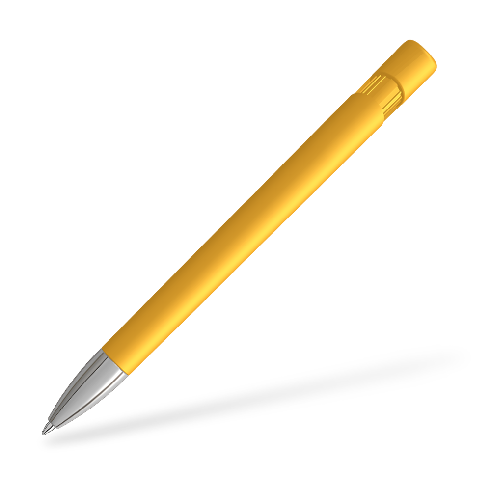 UMA YES F SI 0-0092-F-SI Kugelschreiber Frontansicht Ocker