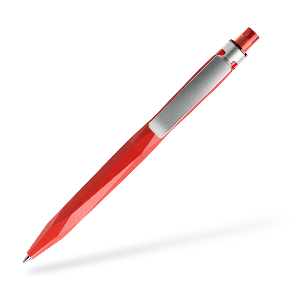prodir QS20 Kugelschreiber Matt Metallclip Clipansicht Rot M20