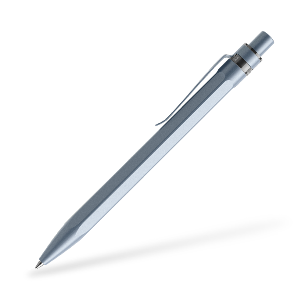 prodir QS50 Stone Kugelschreiber Metallclip Seitenansicht Lazulith Q57