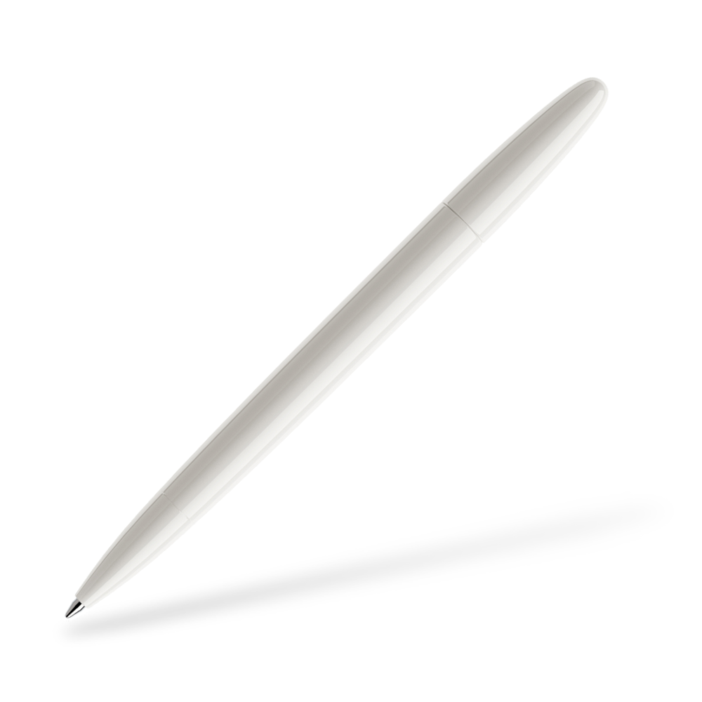 prodir DS5 poliert Kugelschreiber Frontansicht Weiß P02