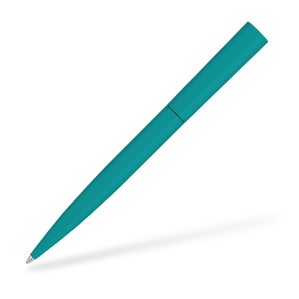 UMA 0-9610-GUM BRUSH GUM Softtouch Kugelschreiber Petrol Frontansicht