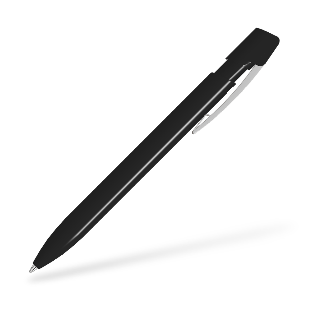 UMA SKY M 0-0125-M Kugelschreiber 270 Grad vom Clip Schwarz-Schwarz