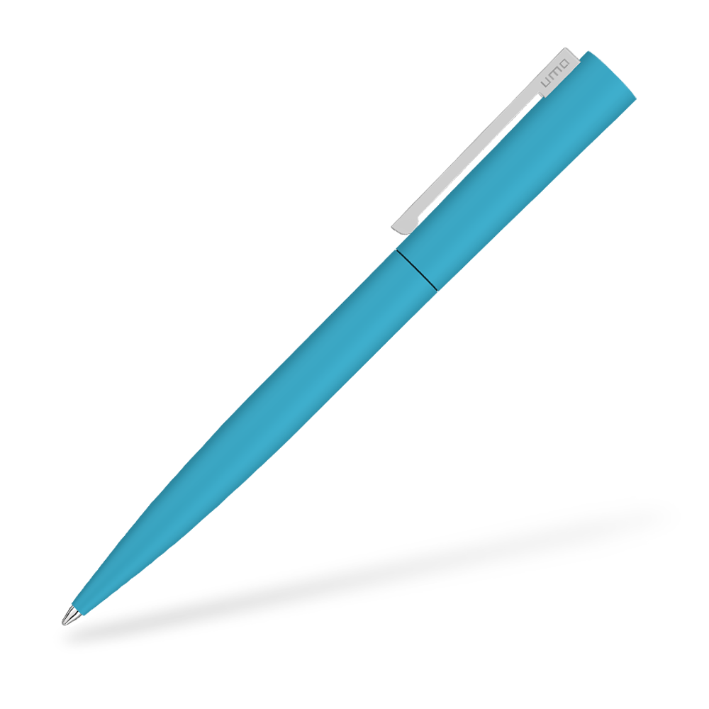 UMA 0-9610-GUM BRUSH GUM Softtouch Kugelschreiber Hellblau Seitenansicht