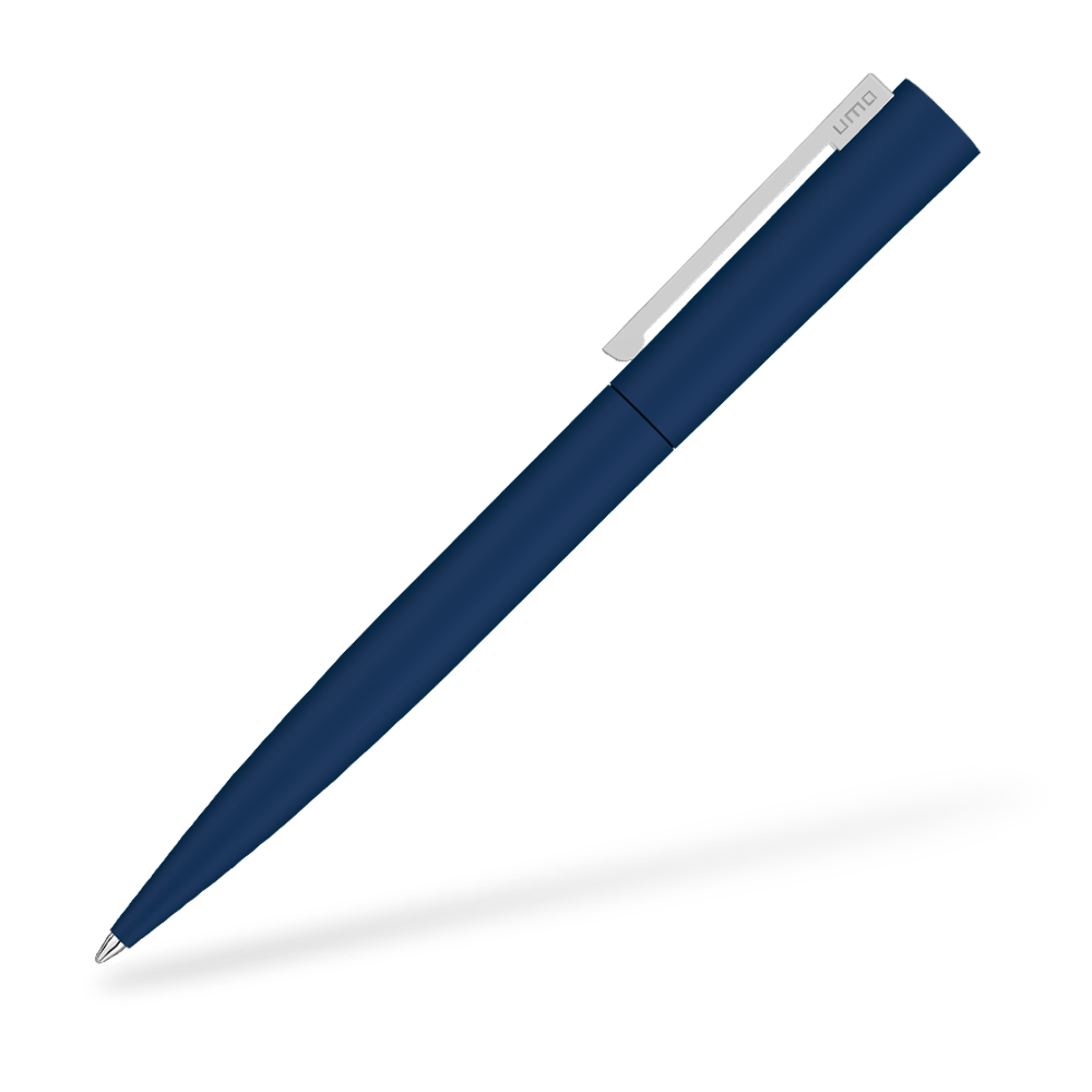 UMA 0-9610-GUM BRUSH GUM Softtouch Kugelschreiber Dunkelblau Seitenansicht