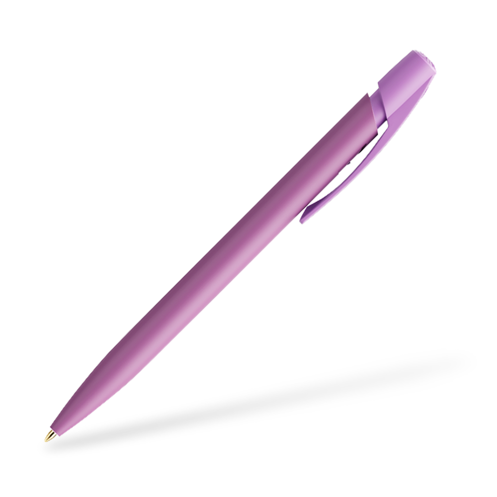 BIC Media Clic Druckkugelschreiber helles Lila Clipansicht 270°