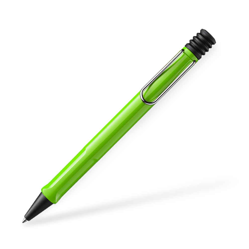 LAMY Safari 213 Kugelschreiber Clipansicht Hellgruen