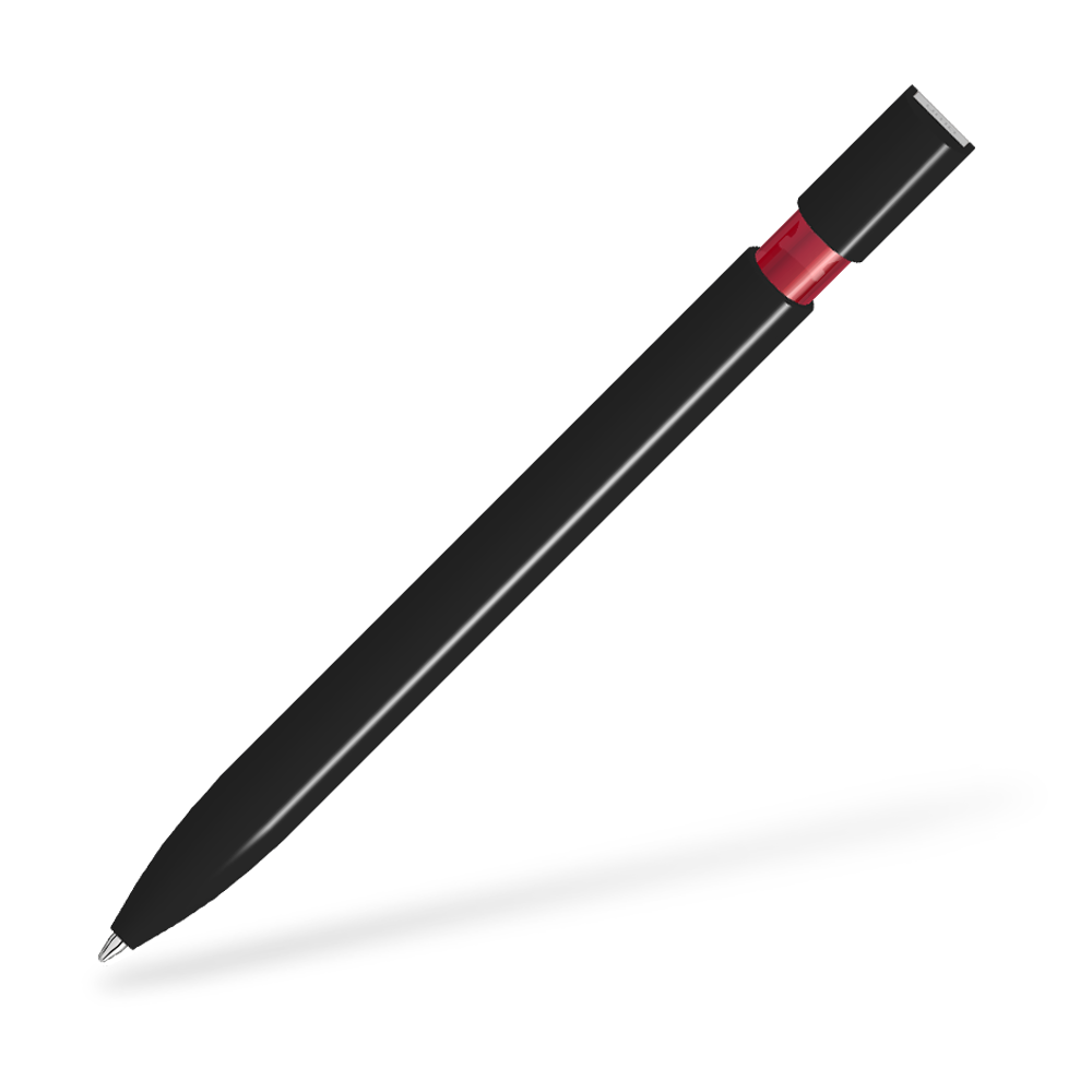 UMA SKY M 0-0125-M Kugelschreiber Frontansicht Schwarz-Rot