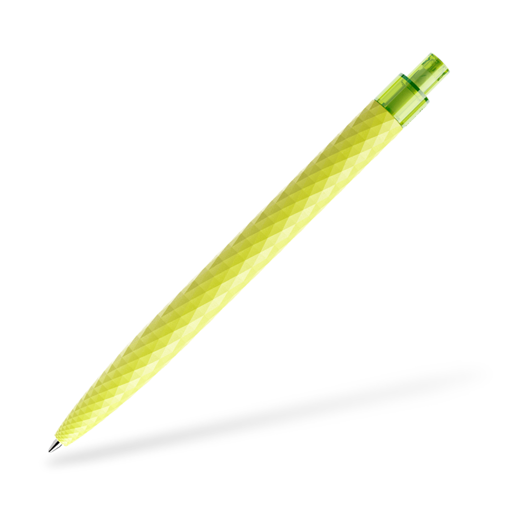 prodir QS01 matt Kugelschreiber Frontansicht Gelbgrün M66