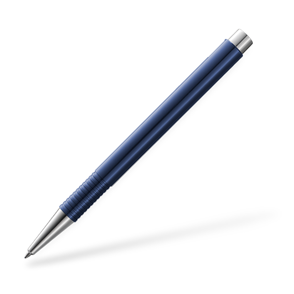 LAMY logo 204 M plus Kugelschreiber Frontansicht Blau