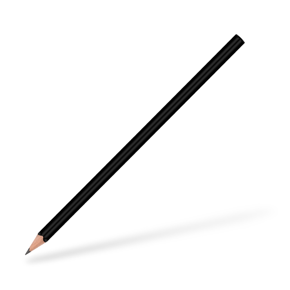 CSW Bleistifte 3-eckiger Bleistift glänzend Schwarz