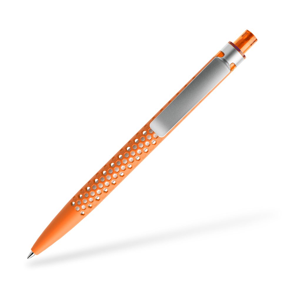 prodir QS40 Air Kugelschreiber Softtouch Metallclip Clipansicht Orange R10