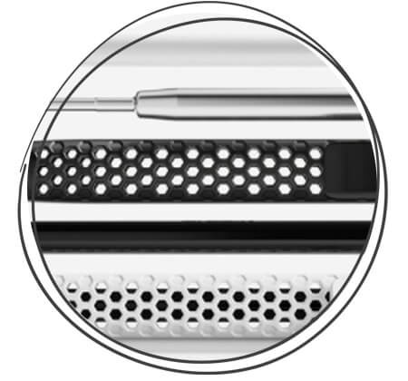 prodir QS40 Air Softtouch Kugelschreiber Floating Ball Mine Weiss Schwarz Metal