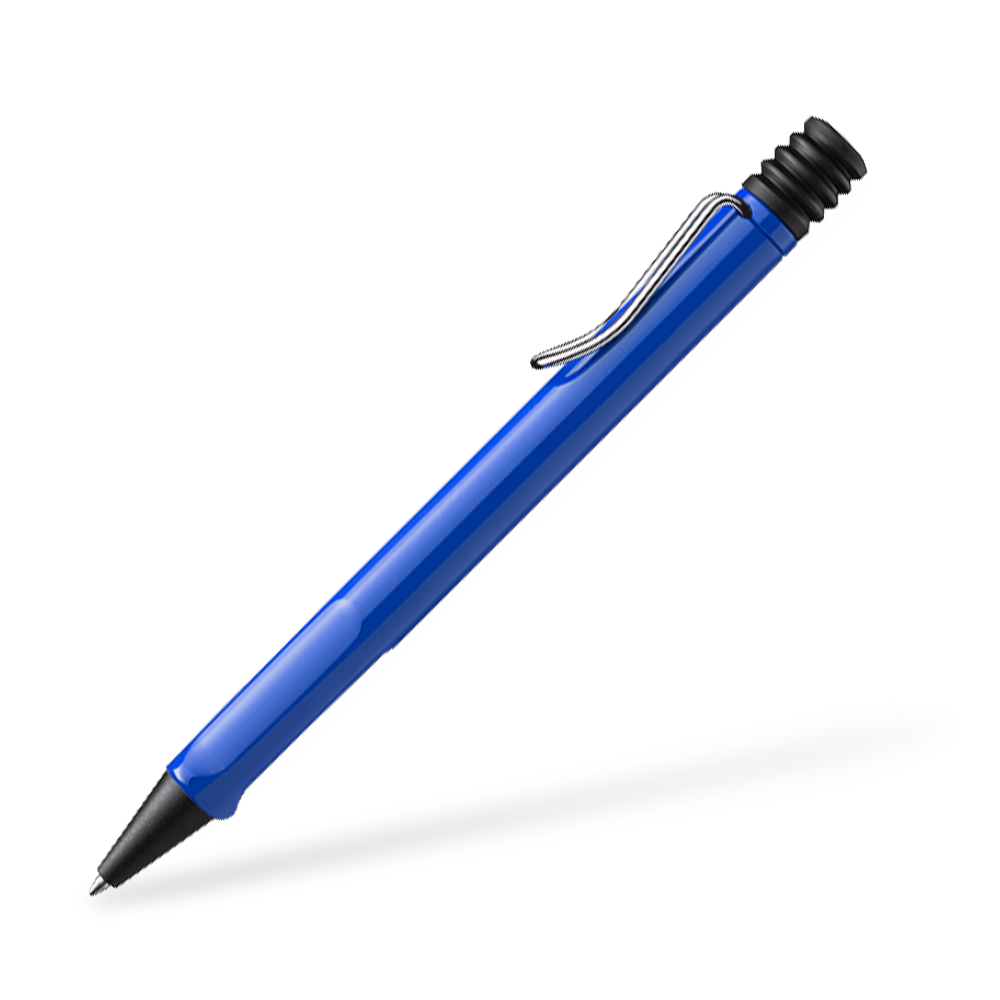 LAMY Safari 214 Kugelschreiber Seitenansicht Blau