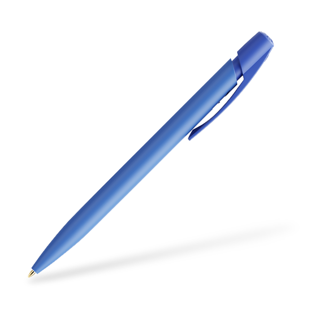 BIC Media Clic Druckkugelschreiber Blau Clipansicht 270°