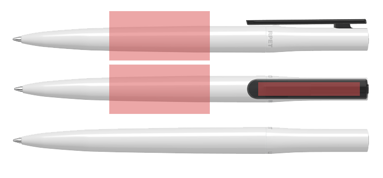 UMA 0-2240-PET-PEN-Switch-KT Kugelschreiber Druckbereiche