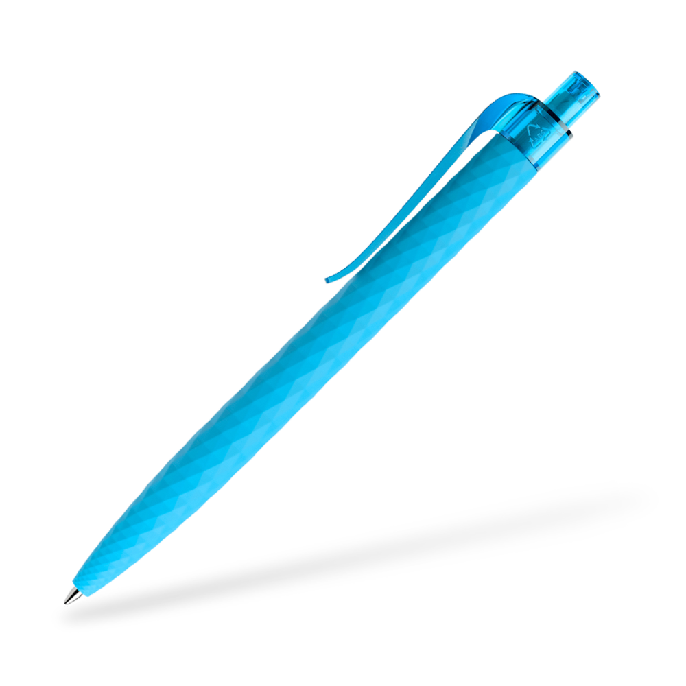 prodir QS01 Softtouch Kugelschreiber Seitenansicht Cyan R58