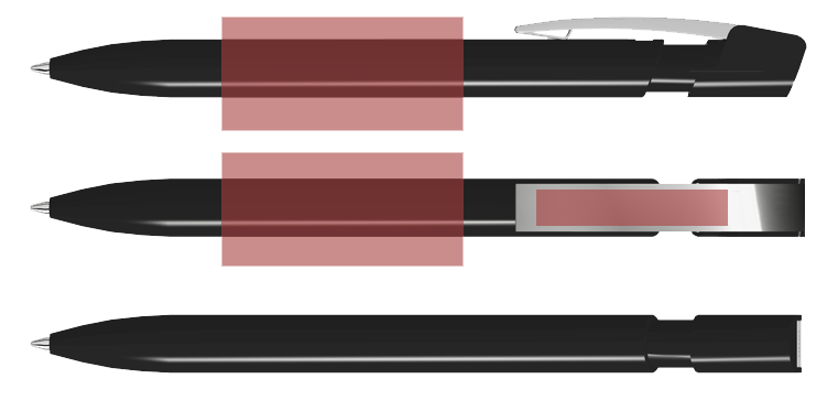 UMA 0-0125-M SKY M Kugelschreiber Druckflächen