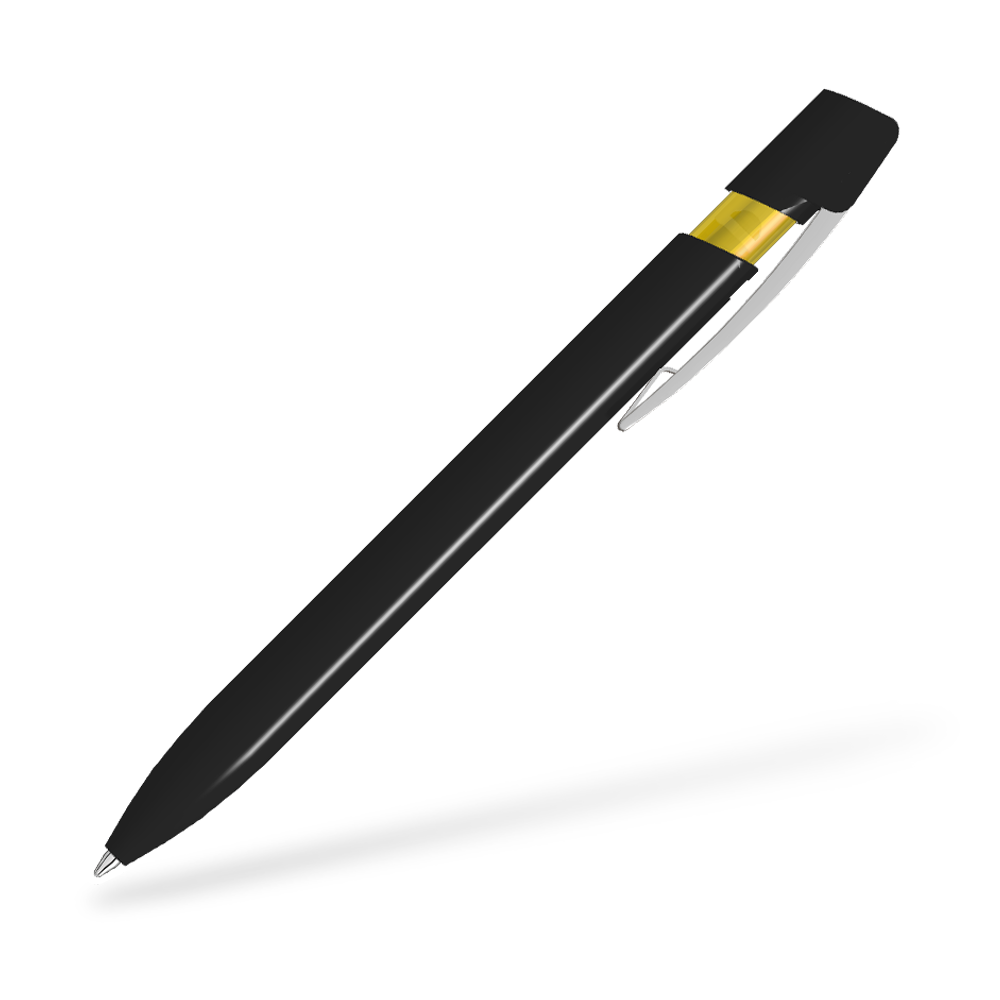 UMA SKY M 0-0125-M Kugelschreiber 270 Grad vom Clip Schwarz-Ocker