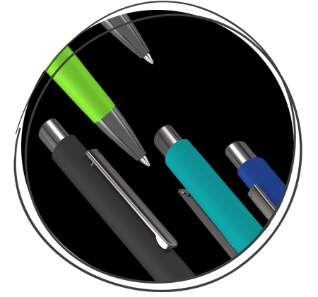 0-9540-GUM UMA Ellipse GUM Kugelschreiber Farben