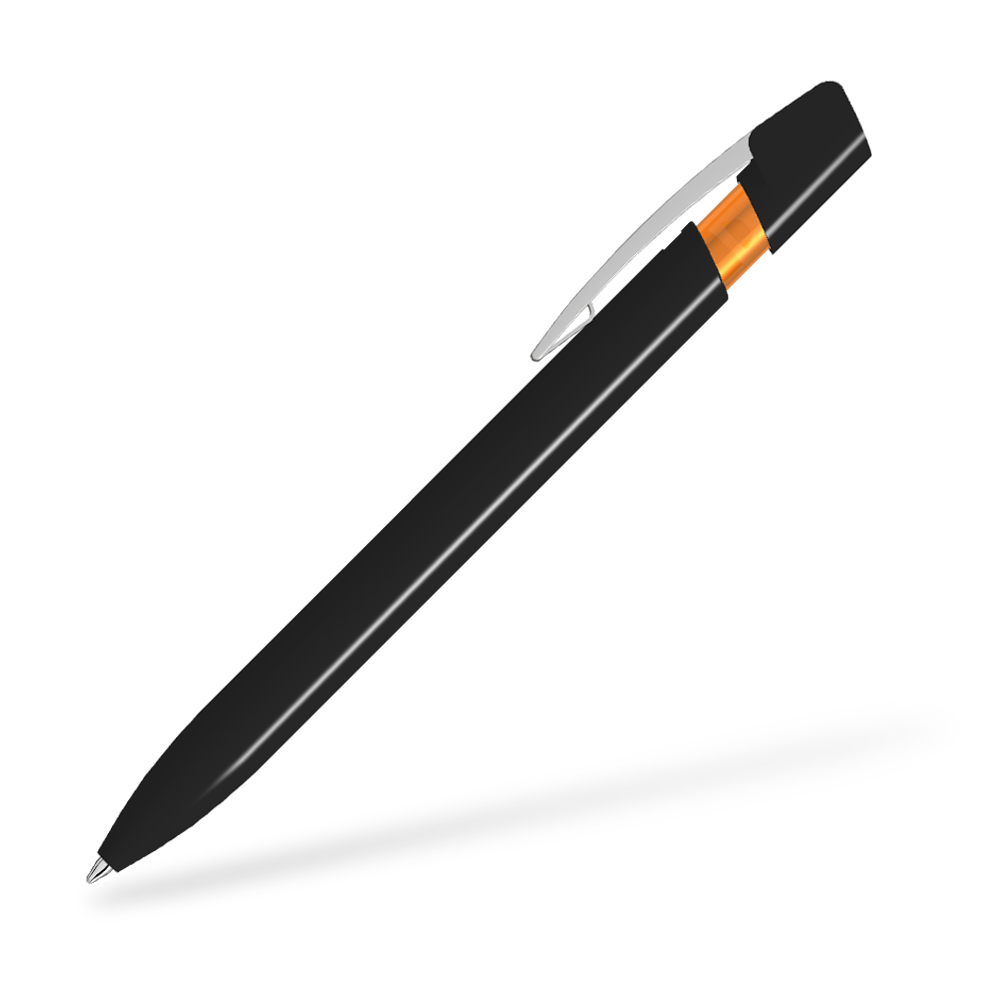 UMA SKY M 0-0125-M Kugelschreiber Seitenansicht Schwarz-Orange