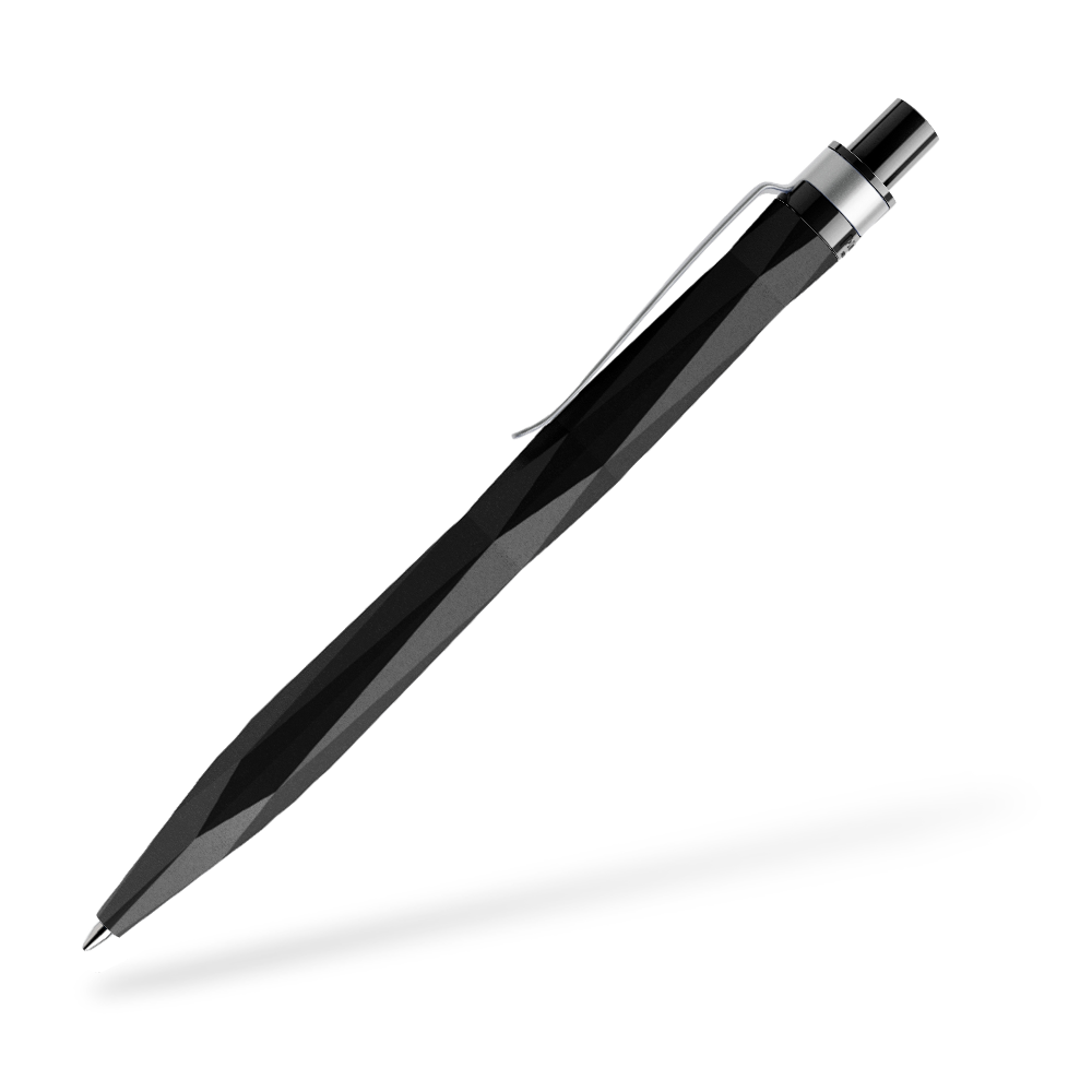 prodir QS20 Kugelschreiber Matt Metallclip Seitenansicht Schwarz M75