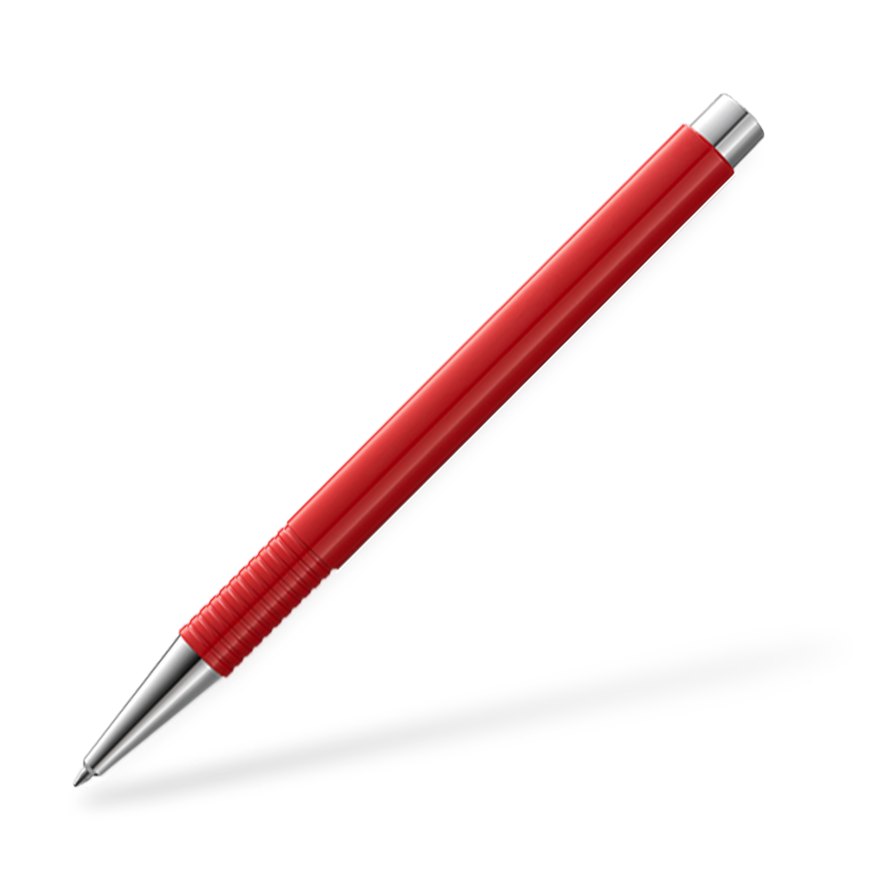 LAMY logo 204 M plus Kugelschreiber Frontansicht Rot