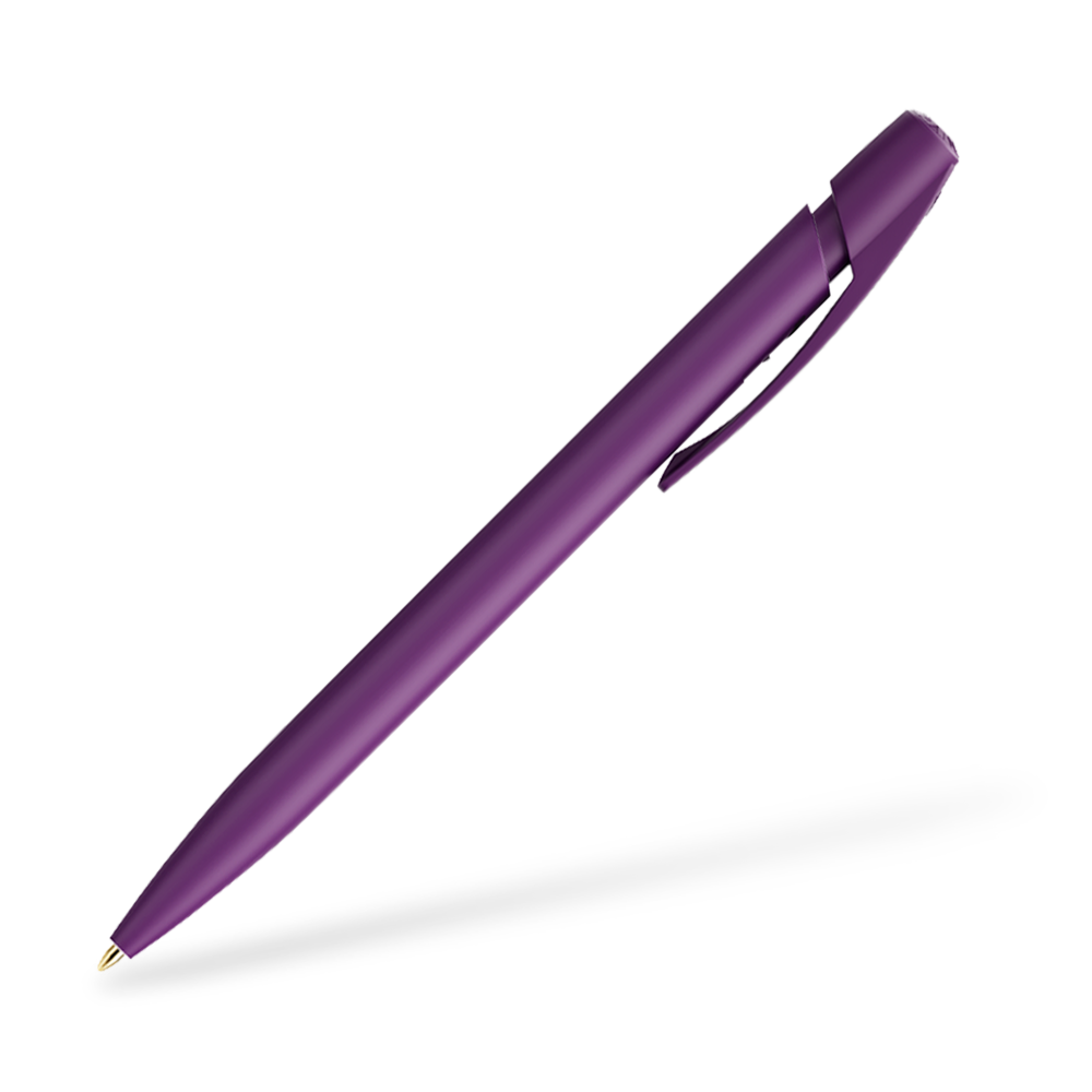 BIC Media Clic Druckkugelschreiber Lila Clipansicht 270°