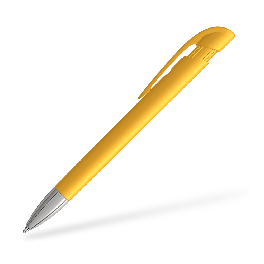 UMA YES F SI 0-0092-F-SI Kugelschreiber Seitenansicht Ocker