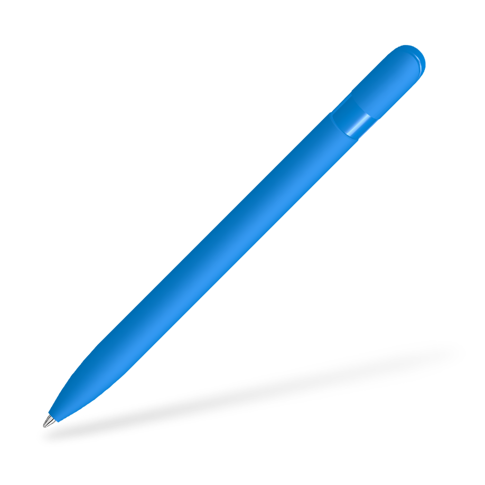 UMA SKY GUM-0-0125-GUM Kugelschreiber Frontansicht Hellblau