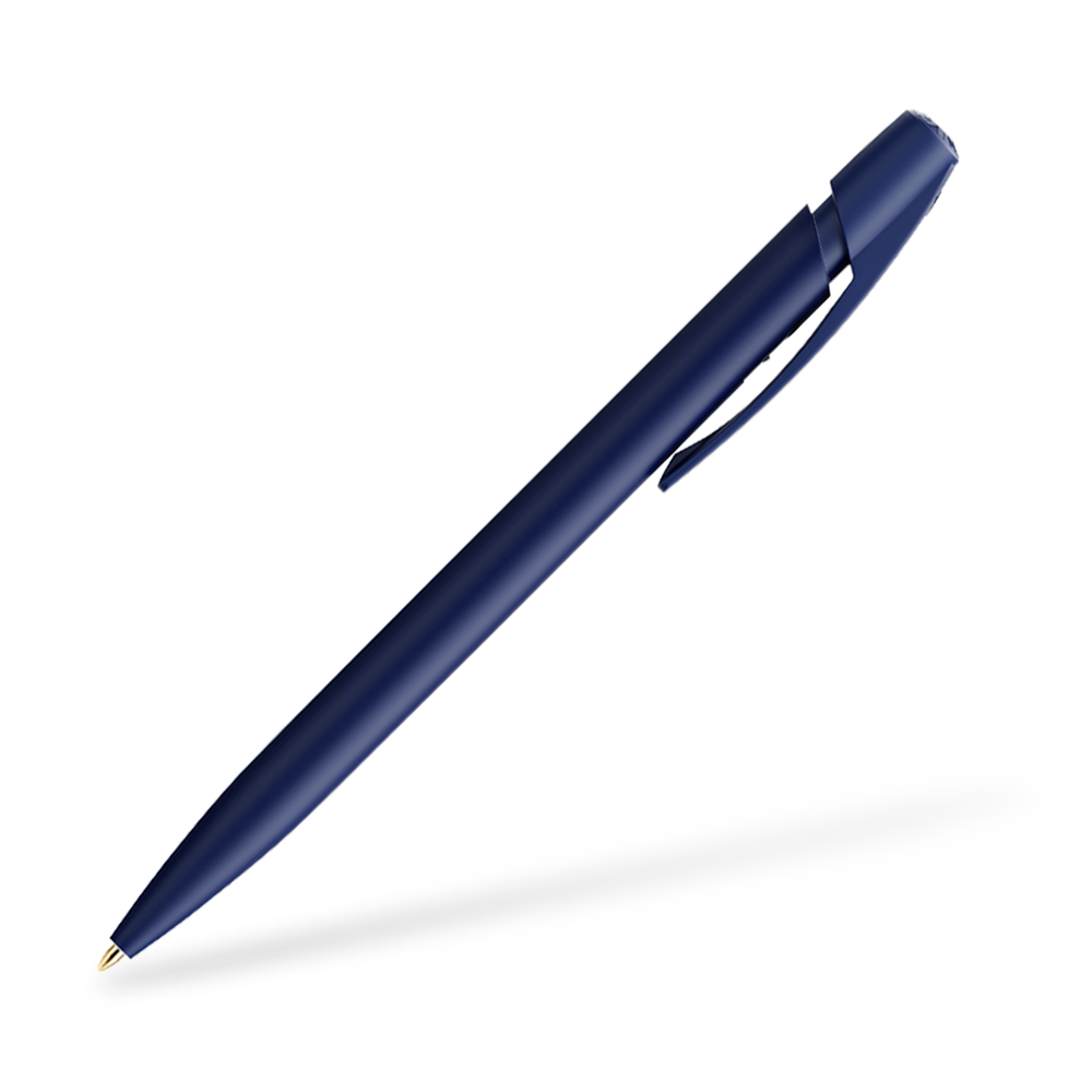 BIC Media Clic Druckkugelschreiber Marineblau Clipansicht 270°
