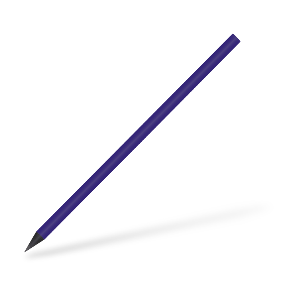 CSW runder Bleistift durchgefaerbt glanz Blau