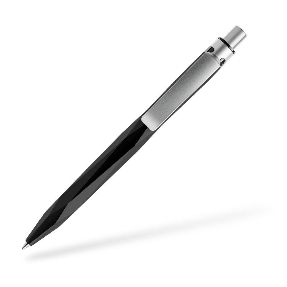 prodir QS20 Stone Kugelschreiber Metallclip Clipansicht Carbon Q80