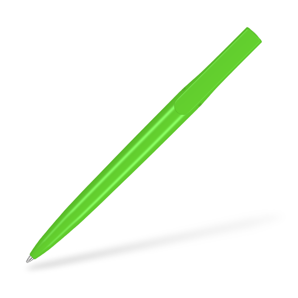 0-2240 PET PEN Switch Kugelschreiber Clipansicht Mittelgrün