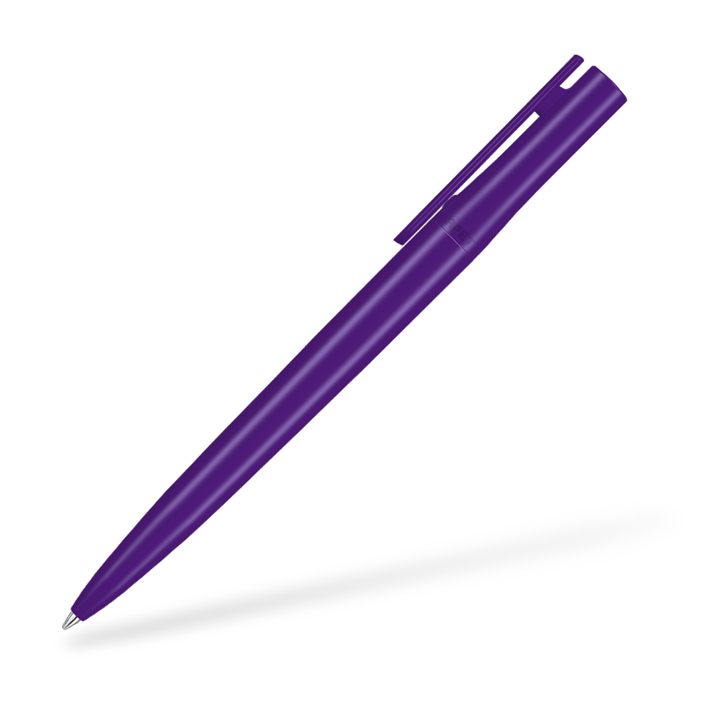 0-2240 PET PEN Switch Kugelschreiber Seitenansicht Dunkelviolett
