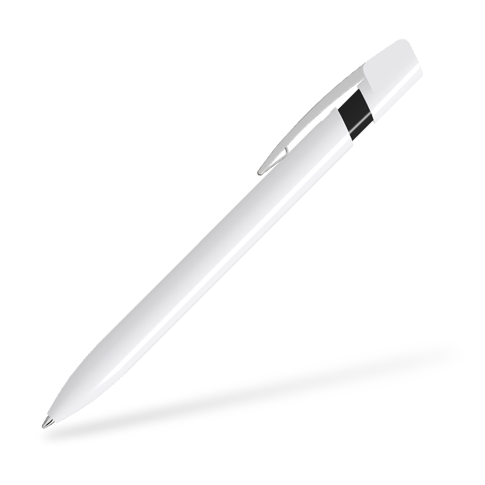 UMA SKY M 0-0125-M Kugelschreiber Seitenansicht Weiß-Schwarz